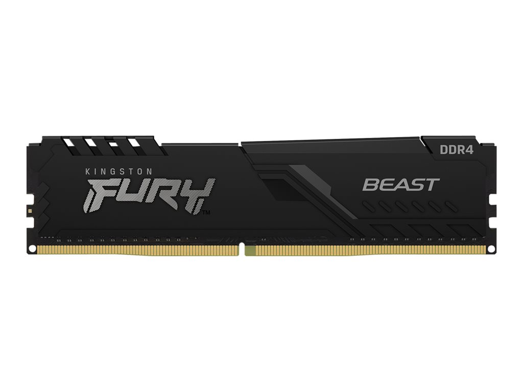 Kingston FURY Beast - DDR5 - Modul - 16 GB - DIMM 288-PIN - 6000 MHz / PC5-48000 - CL30 - 1.4 V - ungepuffert - on-die ECC - Schwarz